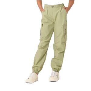 Art Class Girls Green Parachute Nylon Jogger Pants, Size L(10/12)